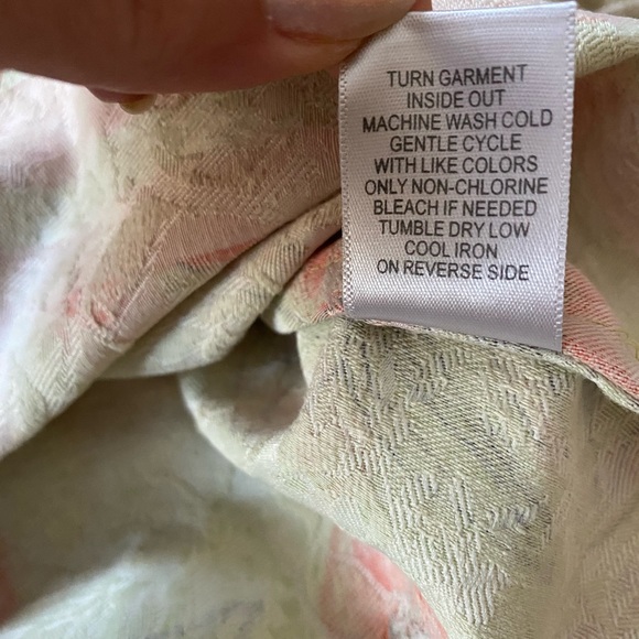 Christopher & Banks size M women's Floral blazer Spring Summer button jacket - Picture 14 of 14